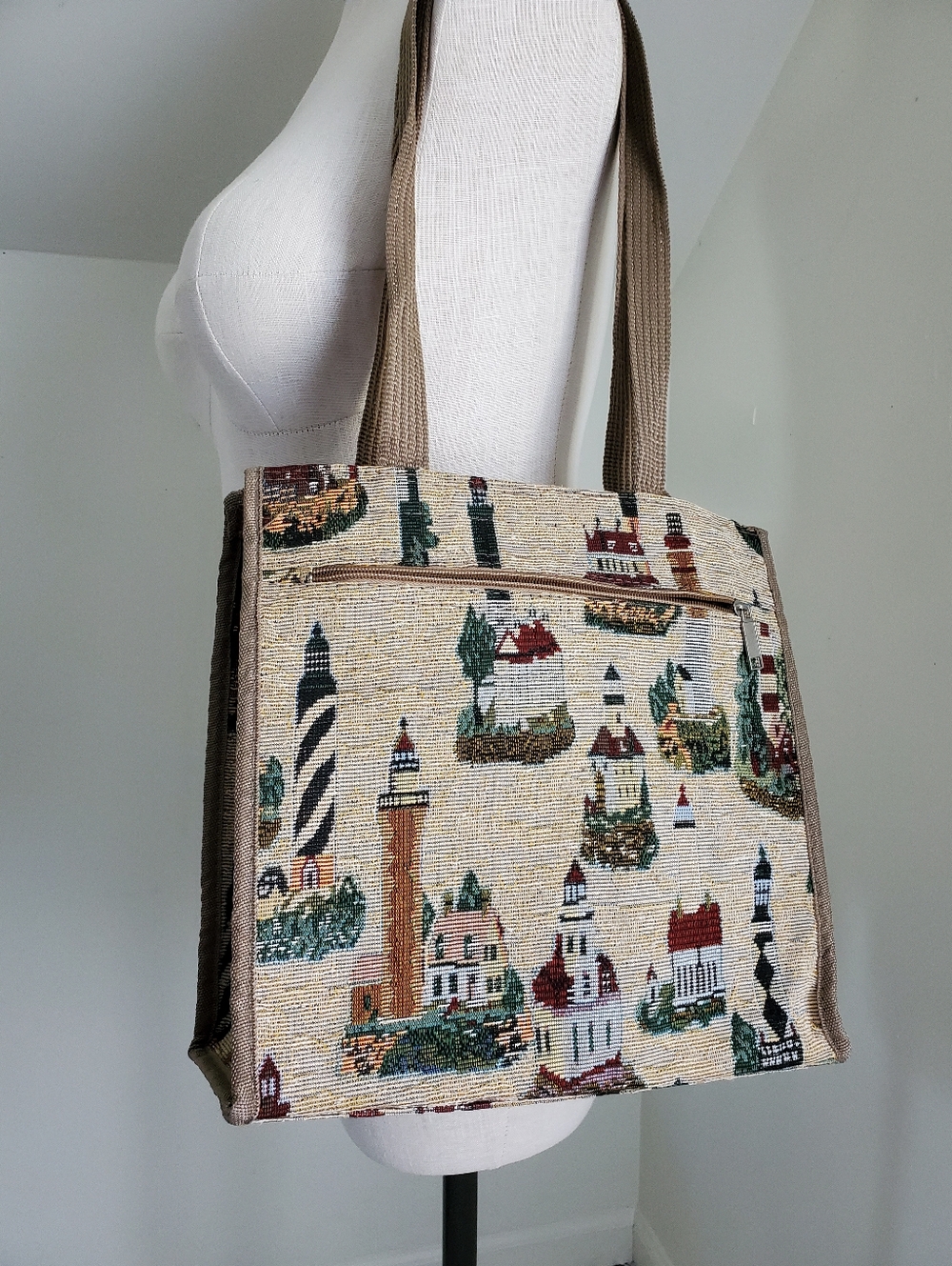 Lighthouse Tapestry Shoulder Bag